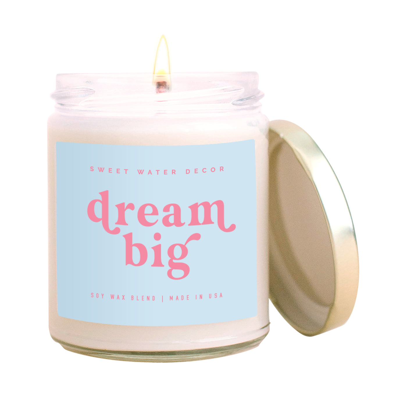 Dream Big Soy Candle - Clear Jar - 9 oz