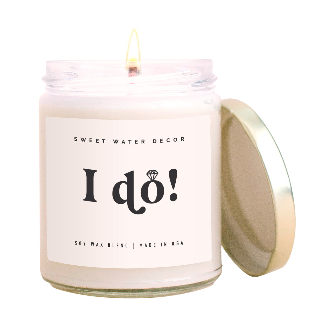 I Do! Soy Candle - Clear Jar - 9 oz