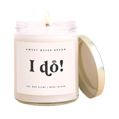 I Do! Soy Candle - Clear Jar - 9 oz