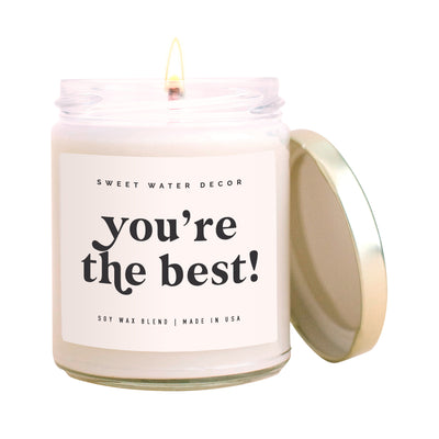You're The Best! Soy Candle - Clear Jar - 9 oz