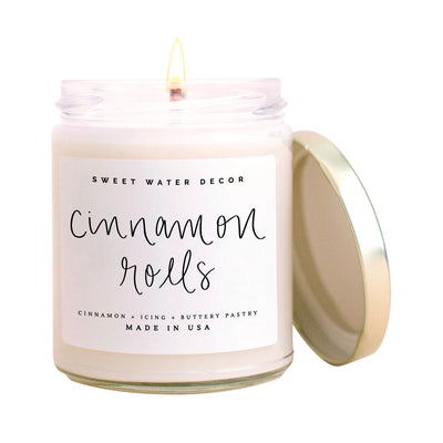 Cinnamon Rolls Soy Candle - Clear Jar - 9 oz