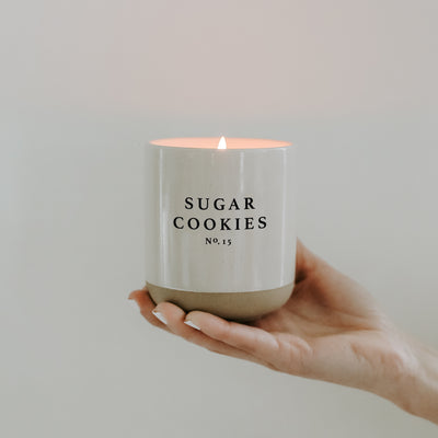 Sugar Cookies Soy Candle - Cream Stoneware Jar - 12 oz