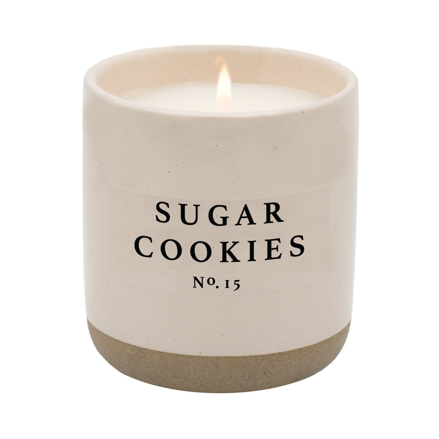 Sugar Cookies Soy Candle - Cream Stoneware Jar - 12 oz