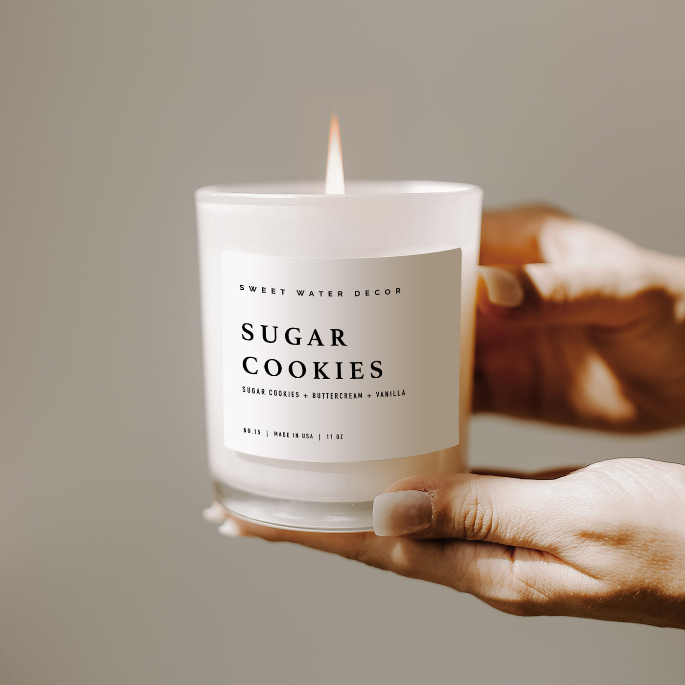 Sugar Cookies Soy Candle - White Jar - 11 oz