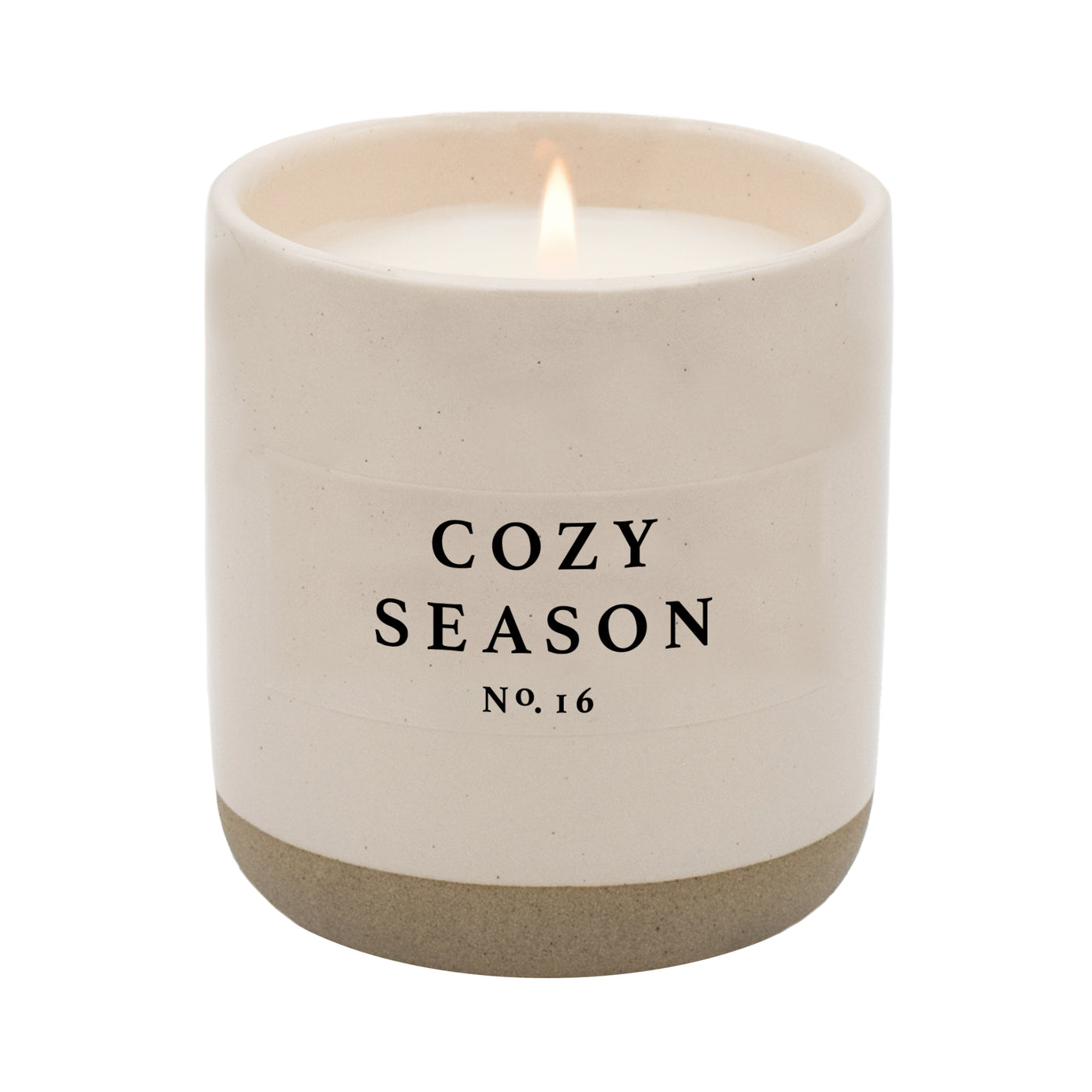 Cozy Season Soy Candle - Cream Stoneware Jar - 12 oz