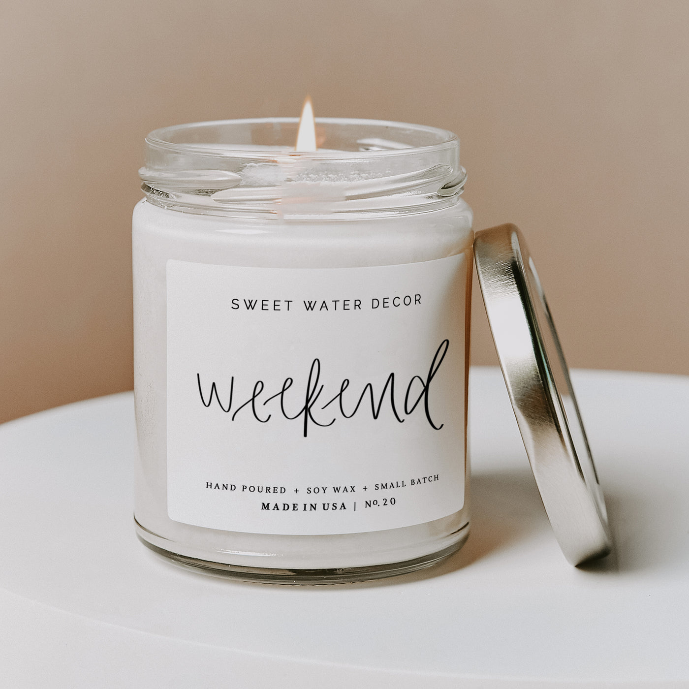 Weekend Soy Candle - Clear Jar - 9 oz