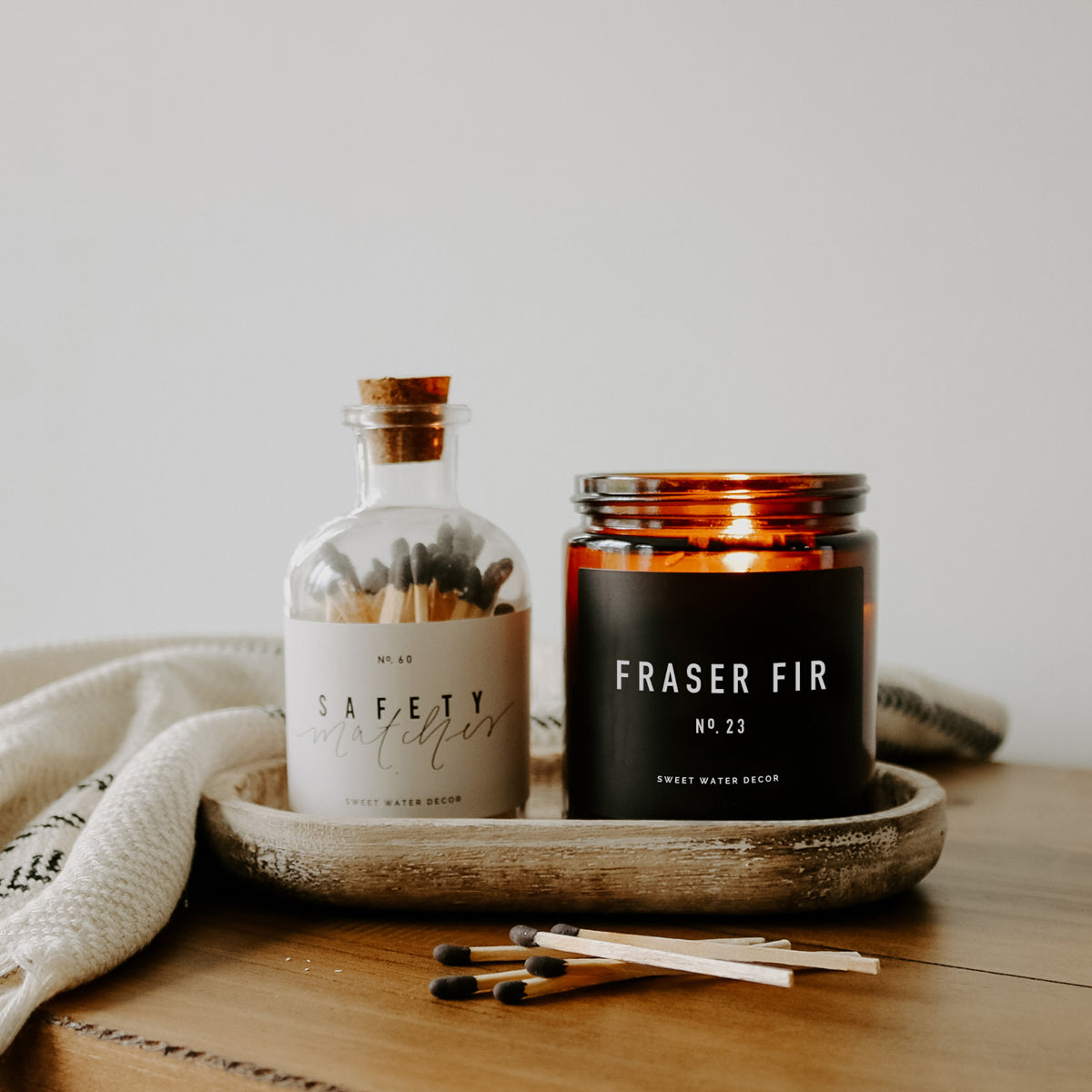 Fraser Fir Soy Candle - Amber Jar - 9 oz