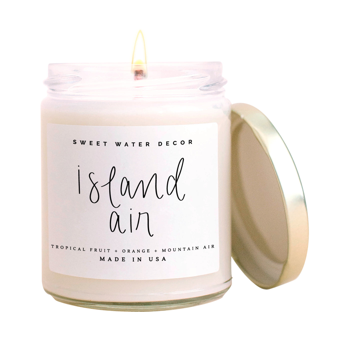 Island Air Soy Candle - Clear Jar - 9 oz