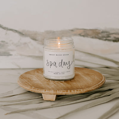 Spa Day Soy Candle - Clear Jar - 9 oz