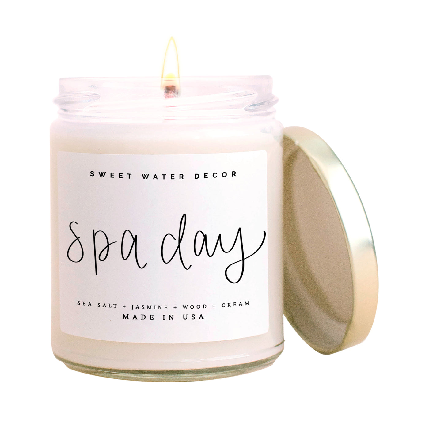 Spa Day Soy Candle - Clear Jar - 9 oz