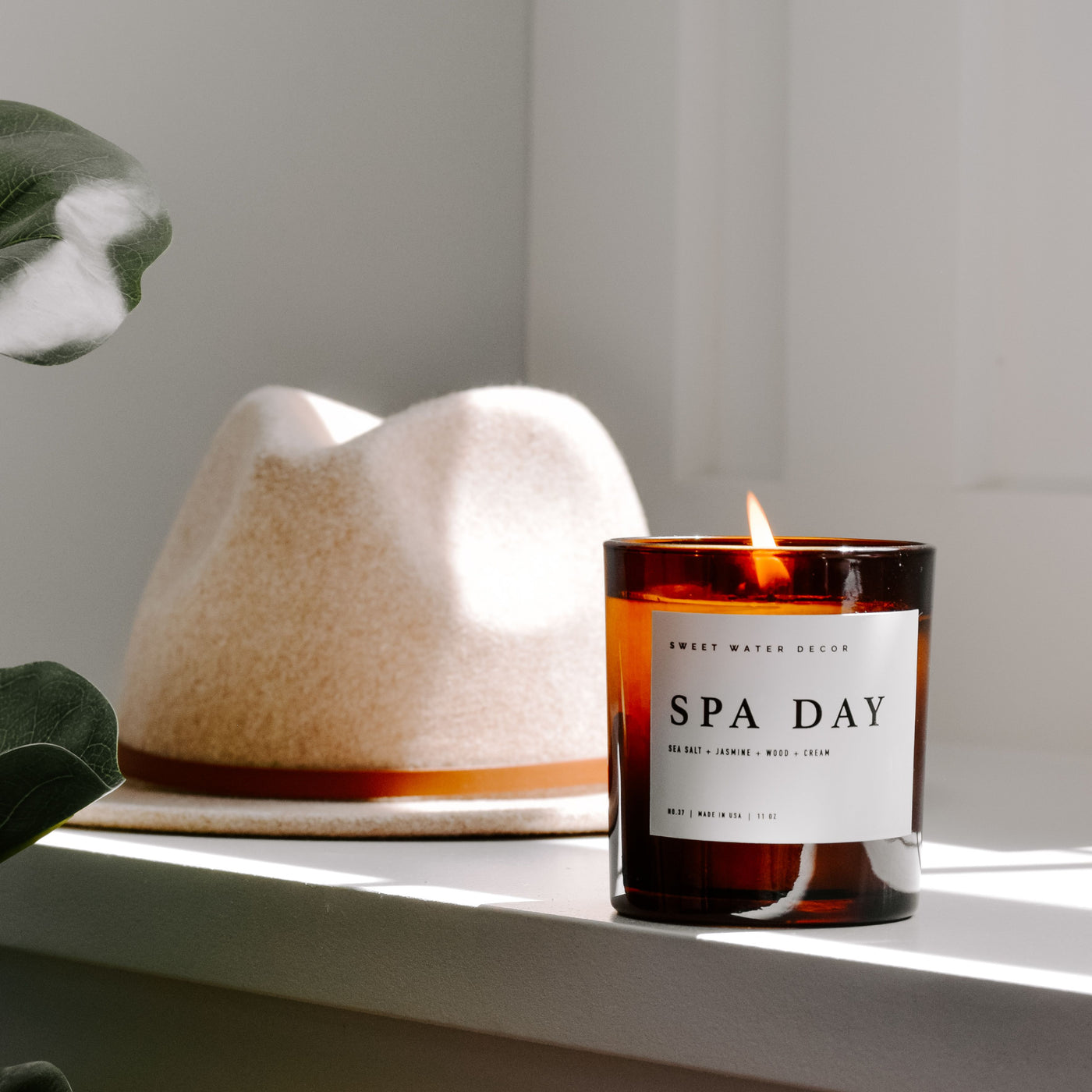 Spa Day Soy Candle - Amber Jar - 11 oz