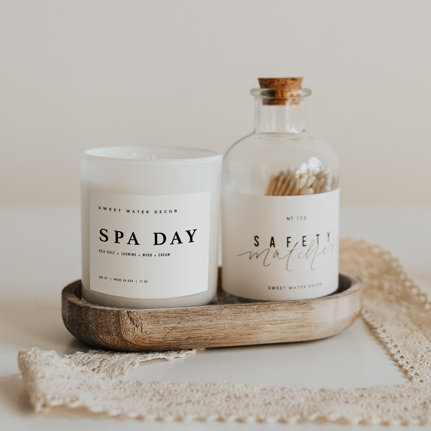 Spa Day Soy Candle - White Jar - 11 oz