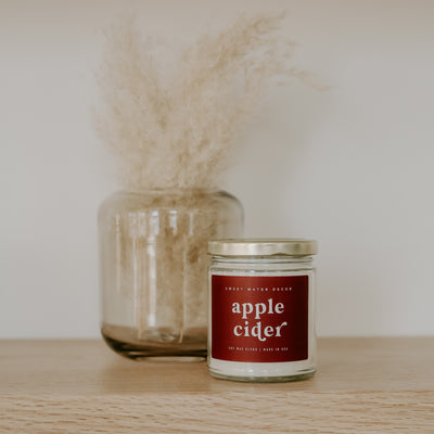 Apple Cider Soy Candle - Clear Jar - 9 oz