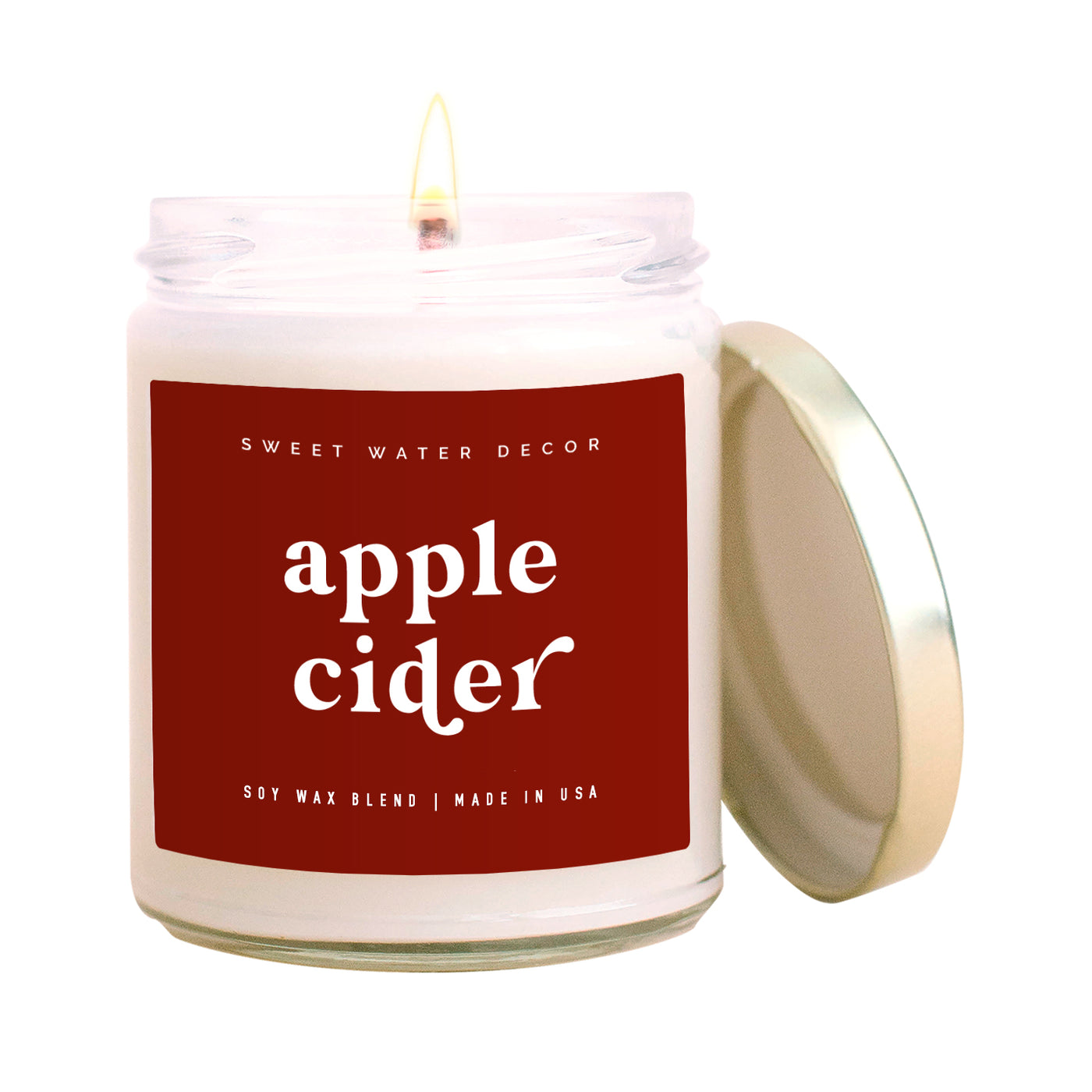 Apple Cider Soy Candle - Clear Jar - 9 oz