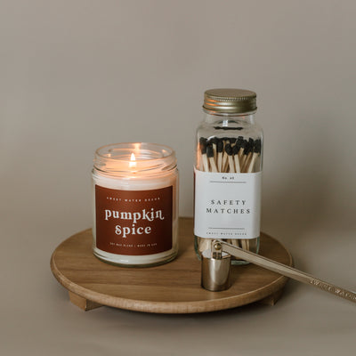 Pumpkin Spice Soy Candle - Clear Jar - 9 oz