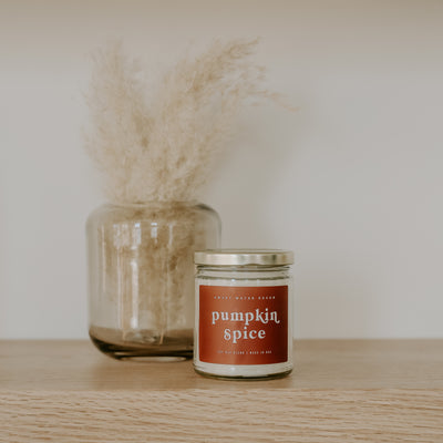 Pumpkin Spice Soy Candle - Clear Jar - 9 oz