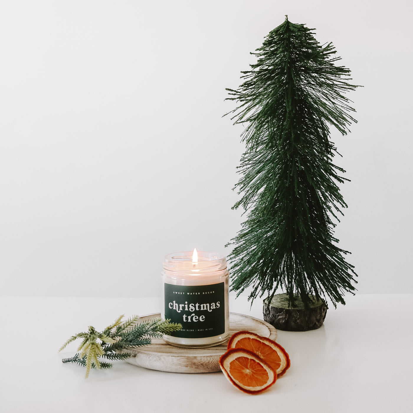 Christmas Tree Soy Candle - Clear Jar - 9 oz