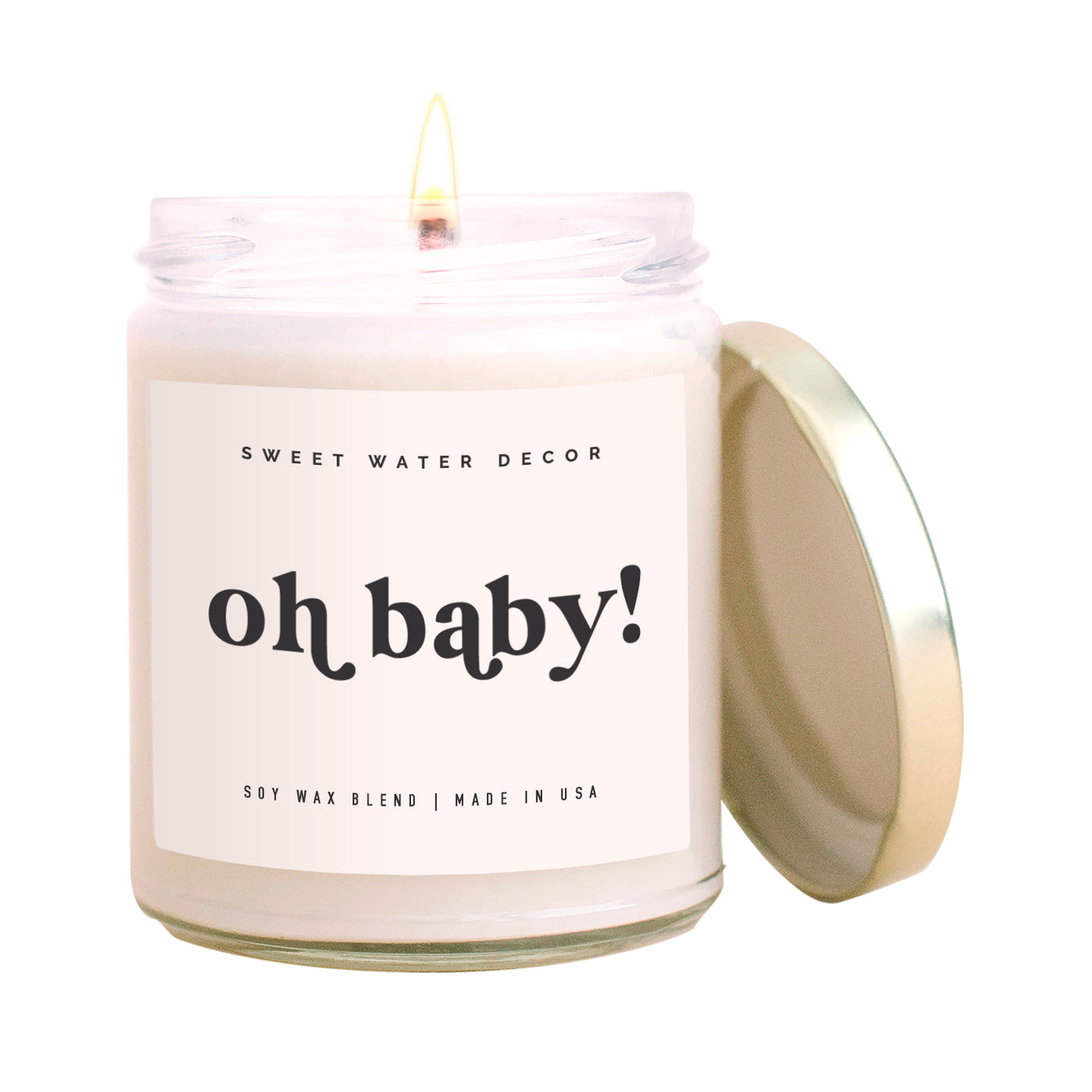 Oh Baby! Soy Candle - Clear Jar - 9 oz
