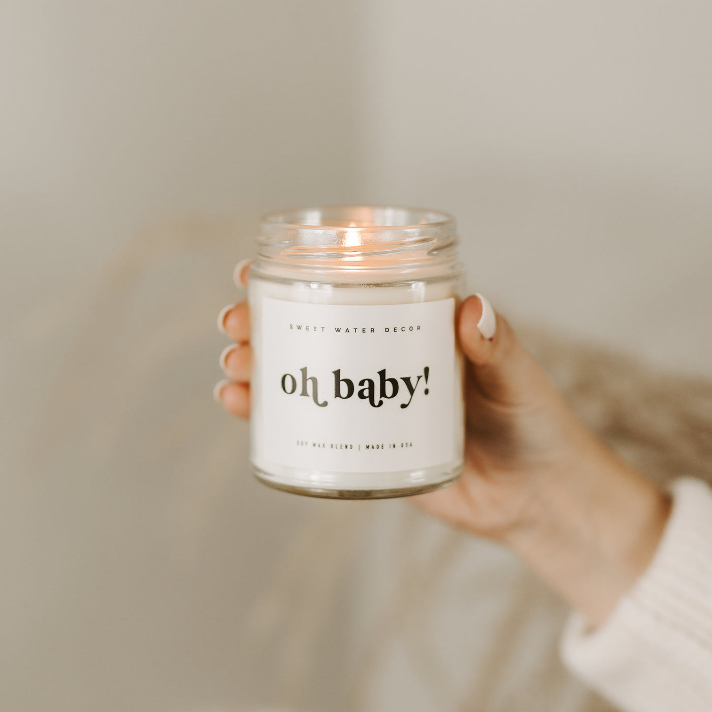 Oh Baby! Soy Candle - Clear Jar - 9 oz