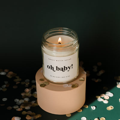 Oh Baby! Soy Candle - Clear Jar - 9 oz