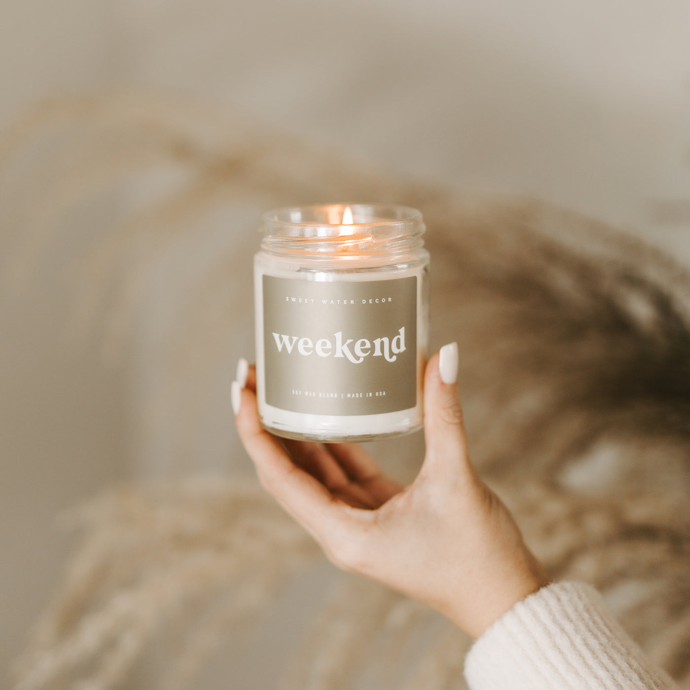 Weekend Soy Candle - Clear Jar - 9 oz