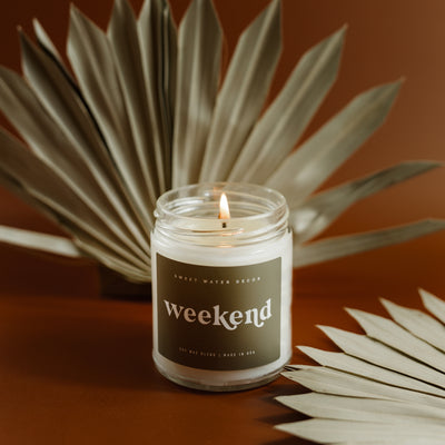 Weekend Soy Candle - Clear Jar - 9 oz