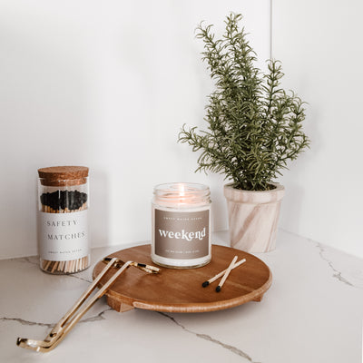 Weekend Soy Candle - Clear Jar - 9 oz