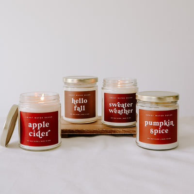 Pumpkin Spice Soy Candle - Clear Jar - 9 oz