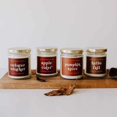 Pumpkin Spice Soy Candle - Clear Jar - 9 oz