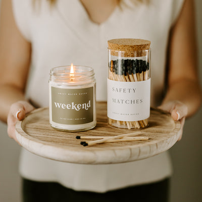 Weekend Soy Candle - Clear Jar - 9 oz