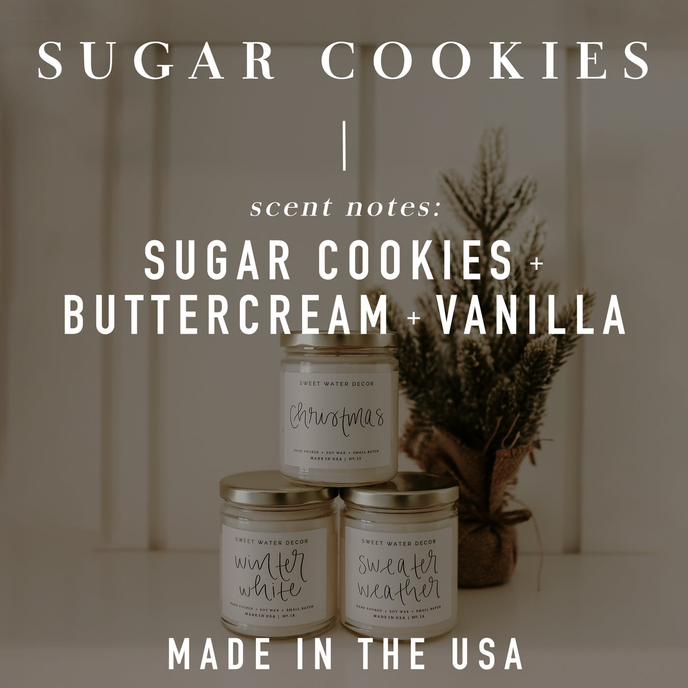 Sugar Cookies Soy Candle - Amber Jar - 9 oz