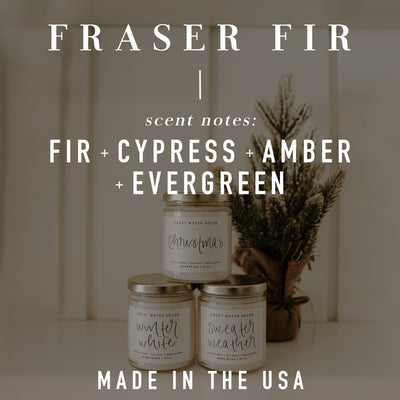 Fraser Fir Soy Candle - Amber Jar - 11 oz