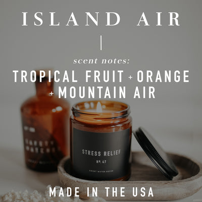 Island Air Soy Candle - Clear Jar - 9 oz