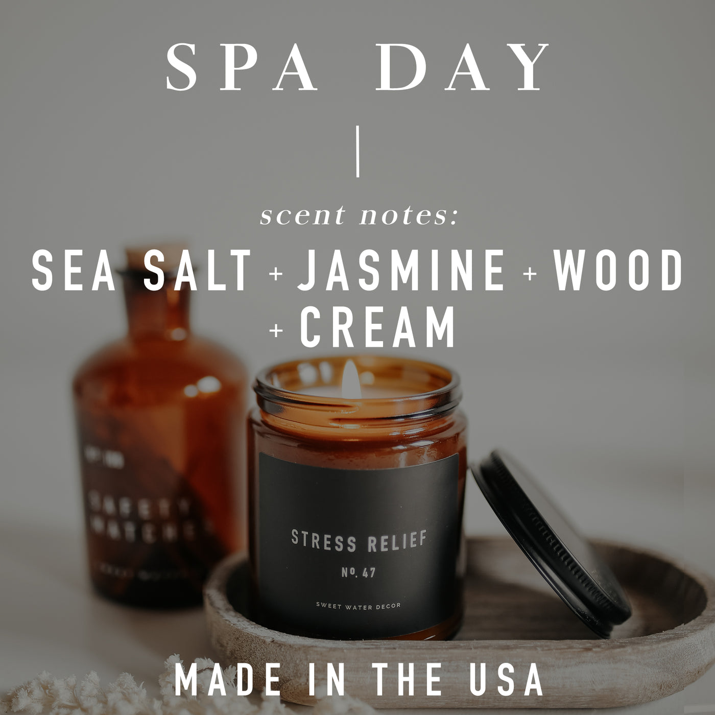 Spa Day Soy Candle - Amber Jar - 11 oz