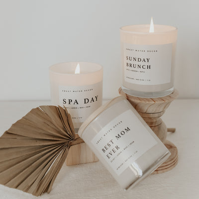 Spa Day Soy Candle - White Jar - 11 oz